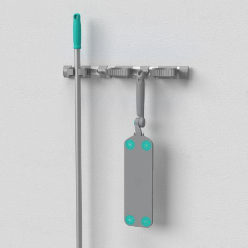 Support mural porte balais - Barre porte outils