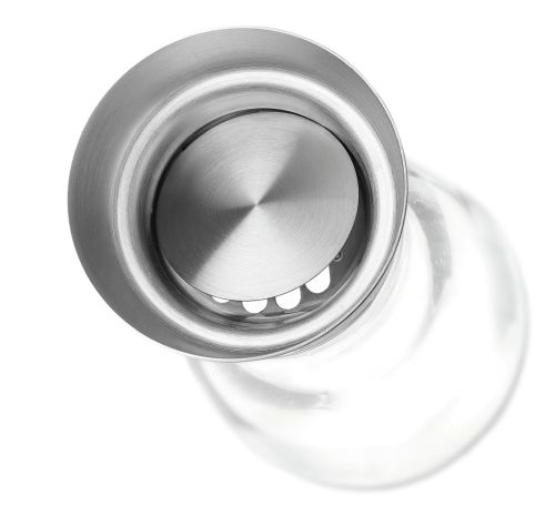 Tamis intégré sur carafe en verre