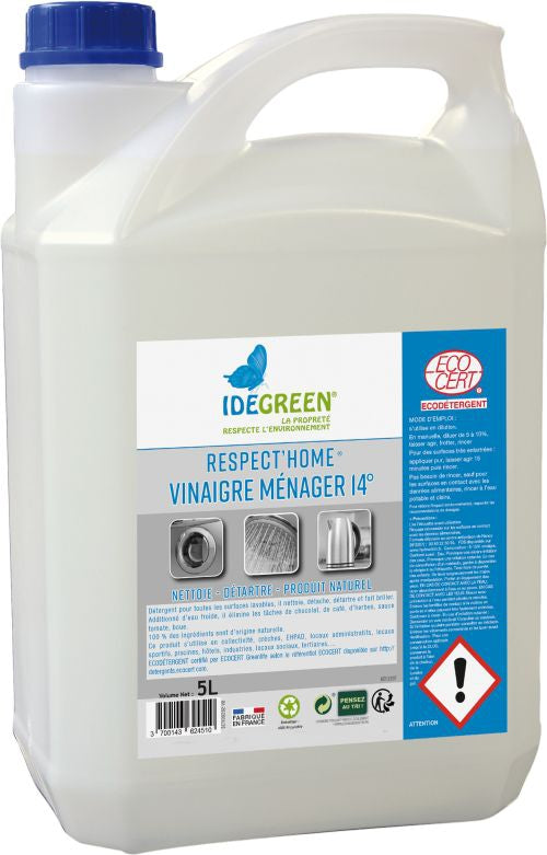 Vinaigre ménager éco détergent pour CHR