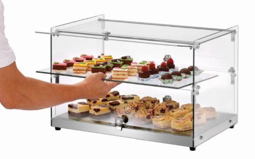 Vitrine de présentation à tablettes amovibles