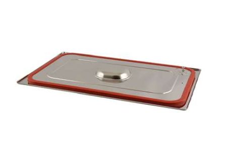Couvercle inox  pour bac gastronorme avec joint en silicone nouveau modèle