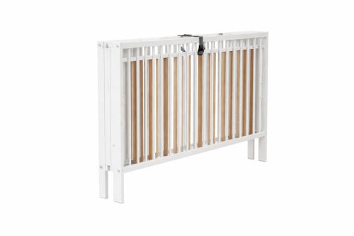 Lit pliant pour bébé en bois blanc