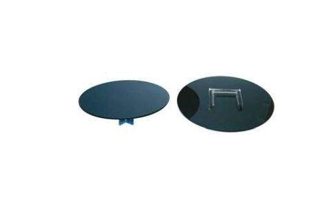 Plateau rehausse rond noir pour pied de présentation traiteur