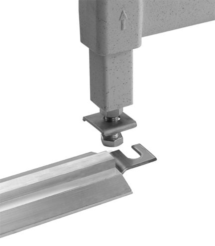 Accroche de rail pour rayonnage mobile