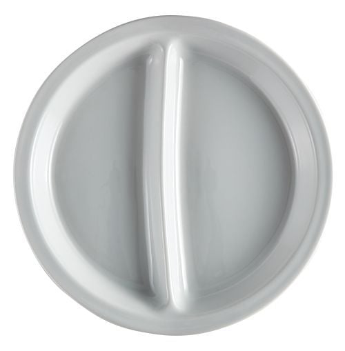 Assiette de 256 mm à 2 compartiments pour plateau Tablotherm