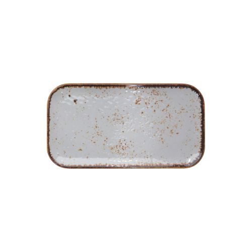 Assiette mélamine blanc rectangulaire 325 X 175 mm