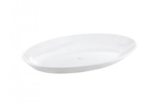 Assiette plate ovale en polycarbonate sans BPA