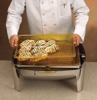 Bac égouttoir haute température au bain marie