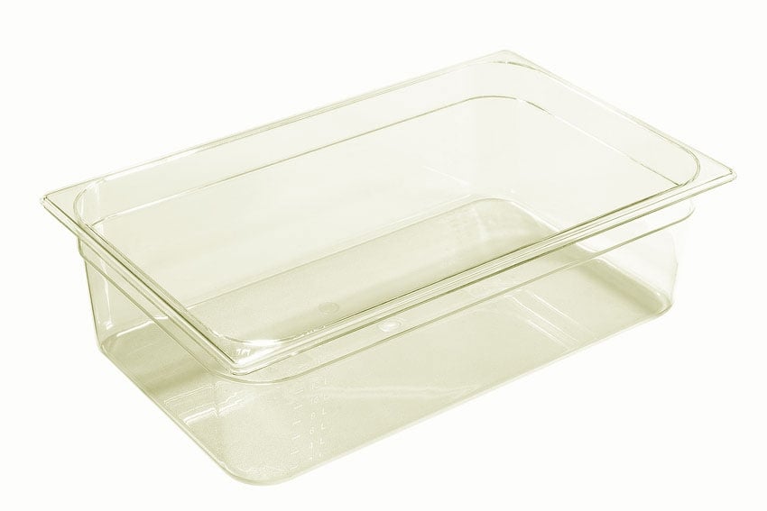 Bac gastro haute température transparent GN1/1 hauteur 100 mm