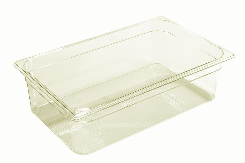 Bac gastro haute température transparent GN1/1 hauteur 65 mm