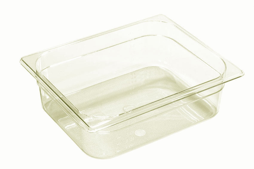 Bac gastro haute température transparent GN1/2 hauteur 100 mm