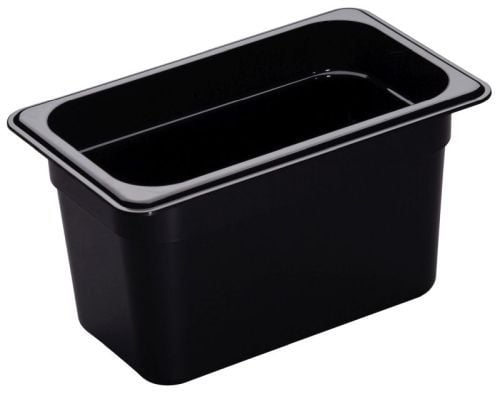 Bac gastro haute température noir GN 1/4 profondeur 150 mm