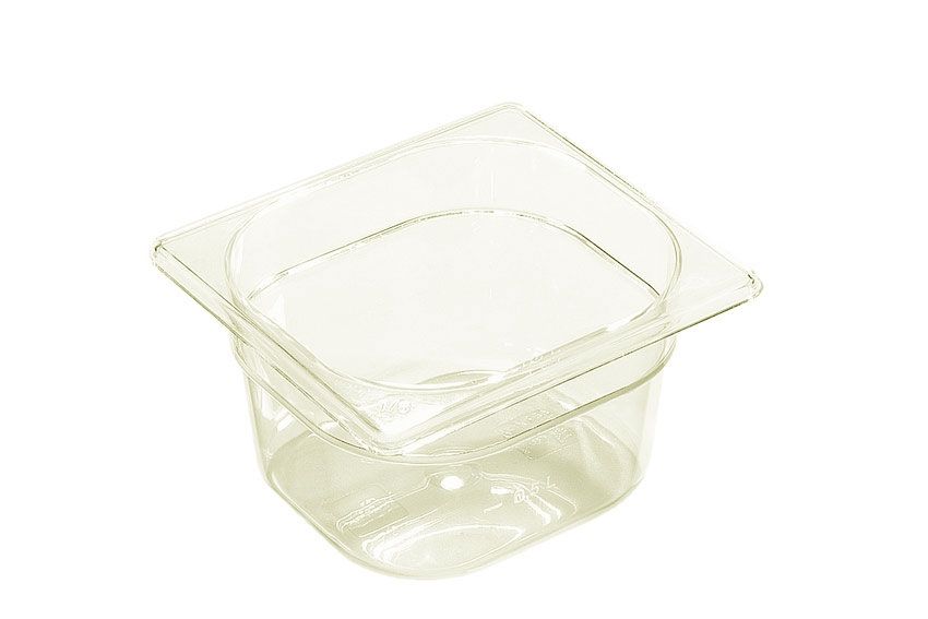 Bac gastro haute température transparent GN1/6 hauteur 150 mm