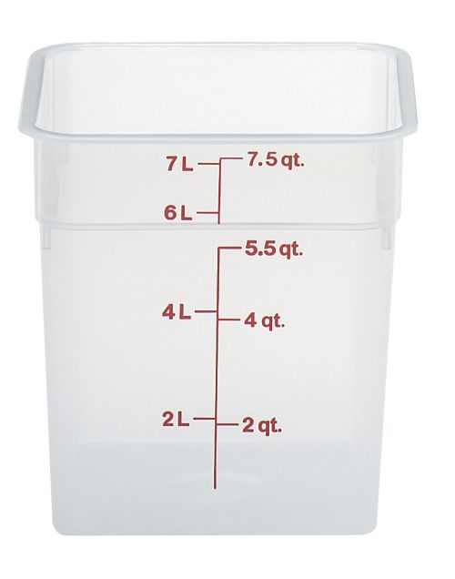 Boîte à provision en polypropylène translucide