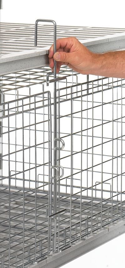 Cage de sécurité pour rayonnage