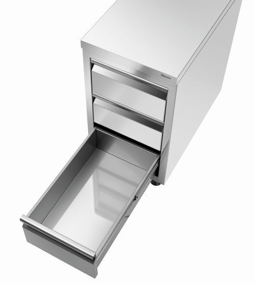Caisson à 3 tiroirs pour bacs de format standard GN