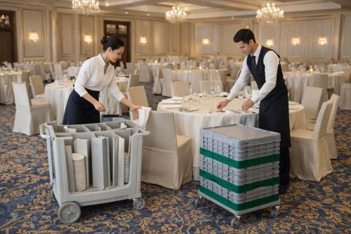Casier de lavage et stockage verres pour réception élégante et soignée