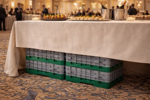 Casier de lavage pour verres à 16 compartiments pour buffets traiteurs