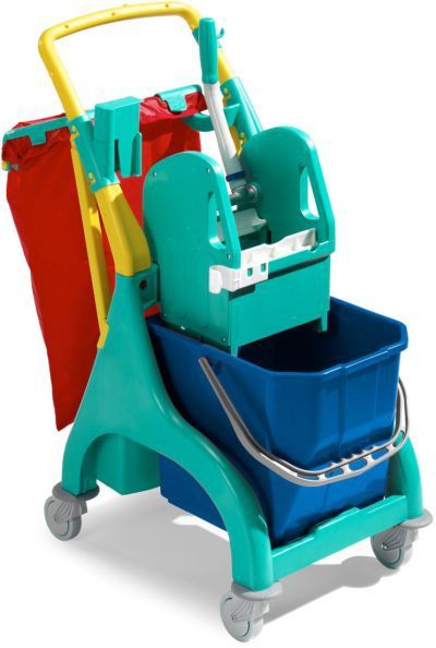 Chariot et kit de lavage avec porte sac