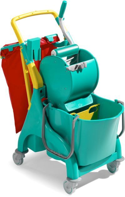 Chariot et kit de lavage avec porte sac