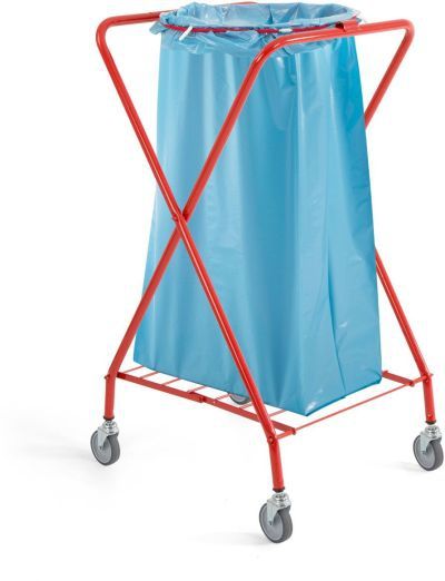 Chariot porte sac rond verni de 120 litres