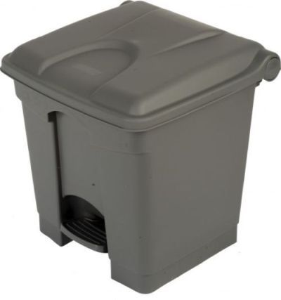 Collecteur tri sélectif 30 litres gris