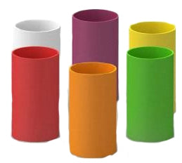 Colliers en silicone colorés pour bouteille FIFO
