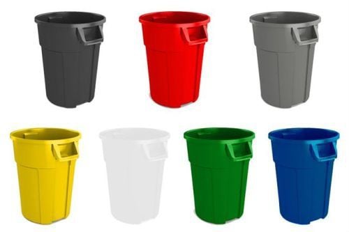 Conteneur rond de 85 litres multi coloris