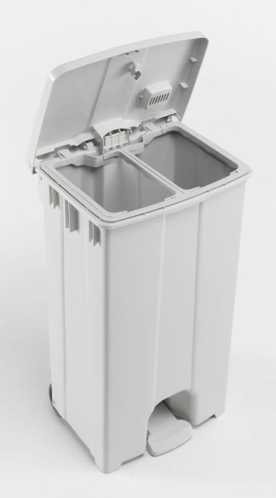 Conteneur écologique avec insert pour 2 sacs poubelles