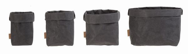 Sac à Pain En Fibre Synthétique APS - Corbeille à Pain Réutilisable 19x11 Cm, Couleur Gris-beige