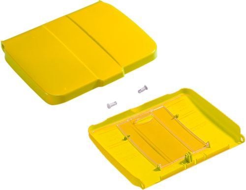 Couvercle central jaune pour support sac de 150 litres