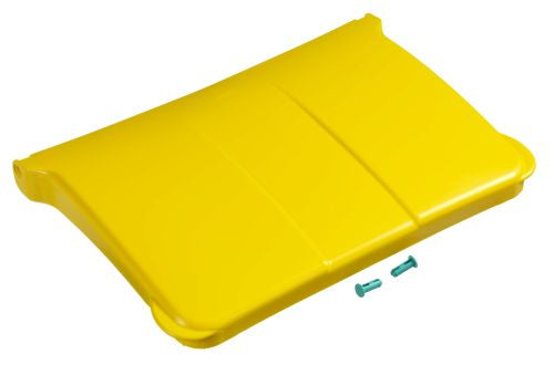 Couvercle central jaune pour chariot de 150 litres