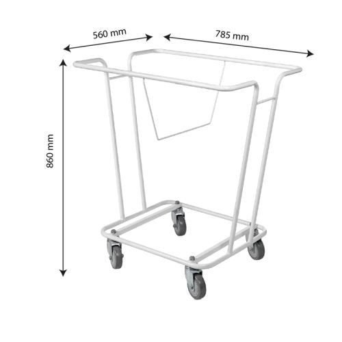 Dimensions du chariot porte paniers