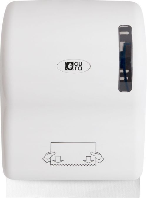 Distributeur de rouleau d'essuie mains professionnel à découpe automatique