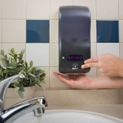 Distributeur de savon hybride avec ou sans contact