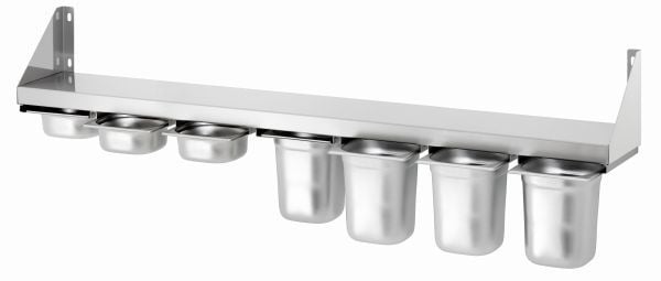 Etagère à épice inox pour 7 bacs gastro GN1/6