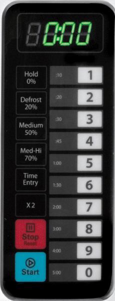 Tableau de bord du four micro ondes 25l