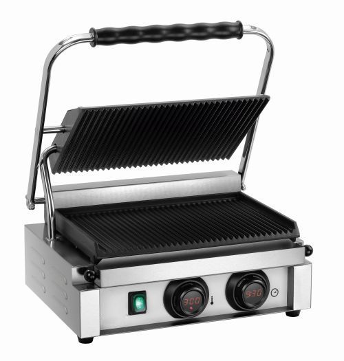 Grill paninis avec surface grillade nervurée