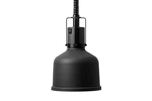 Lampe chauffante aluminium acier galvanisé coloris noir