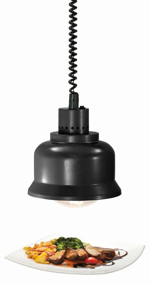 Lampe chauffante infrarouge couleur noire