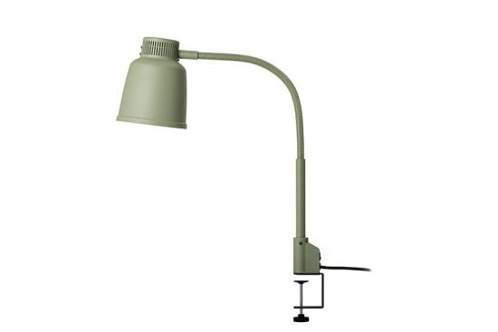 Lampe chauffe plat à pincer - gris ciment