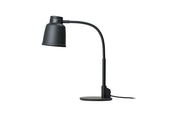 Lampe chauffe plat à poser - noir