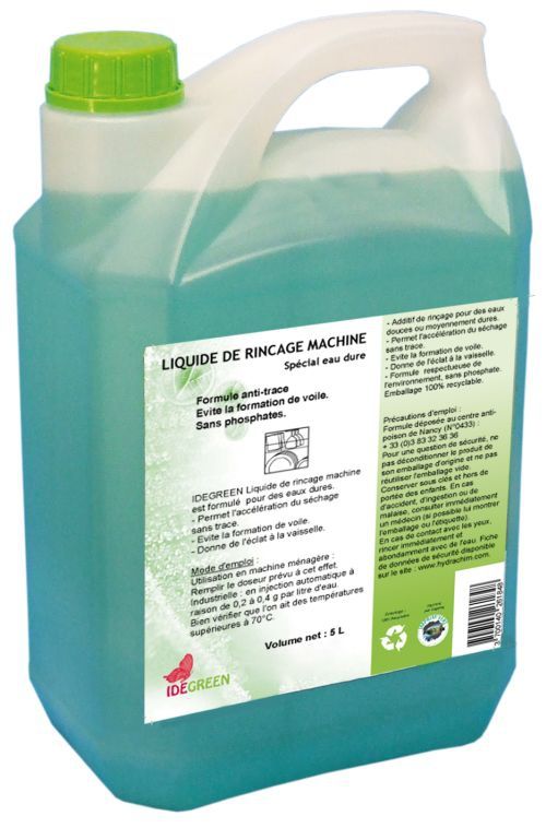 Liquide de rinçage Ecolabel eaux dures