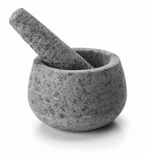 Mortier et pilon en granit aspect brut - 225 ml