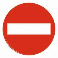 Panneau de signalisation rond "Interdiction"