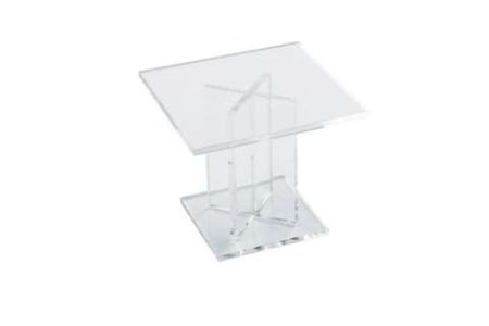 Pied carré pour plateau rehausse présentation buffet - hauteur 10 cm