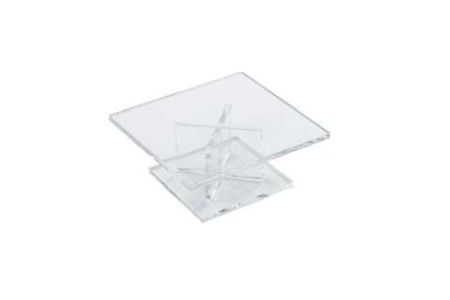 Pied carré pour plateau rehausse présentation buffet - hauteur 5 cm