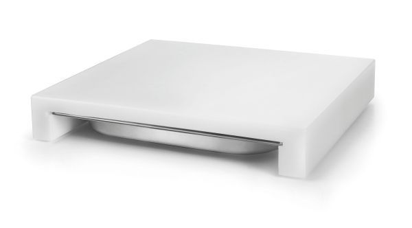 Planche à découper avec bac gastro inox inclus