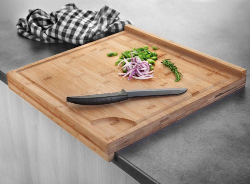 Planche à Découper Bambou 34 Cm Avec Bac Amovible Inox Mathon 3700541219660 Avis Prix