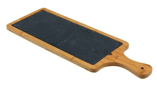 Planche ardoise bambou rectangulaire grand modèle pour tapas